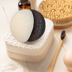 Premium Konjac Sponge for Radiant Skin, Charcoals Activated or Pure